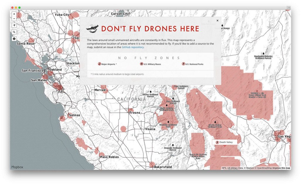 Drone No Fly Zones