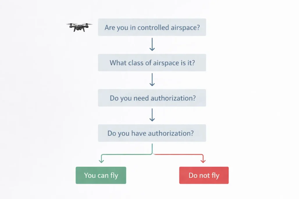 Diagram for Drone Flight Authorization