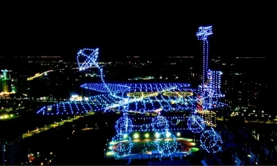 Flying your drone at night in china.